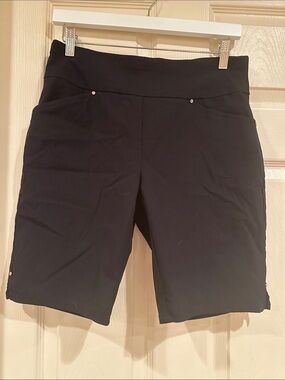 INC International Concepts Black High-Rise Bike Shorts